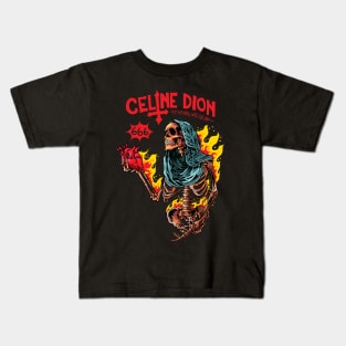 Celine dion metalhead Kids T-Shirt